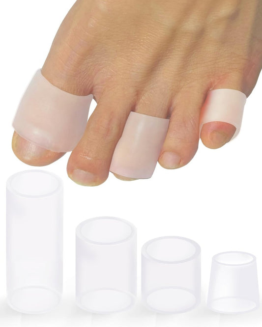 Uwbettry 16er-Pack Silikon-Zehenschutzhüllen, Gel-Hühneraugen-Polster für Frauen und Männer, weiche Zehenpolster gegen Hornhaut, Ballenzehen, Blasen, Hammerzehen, Nagelverlust