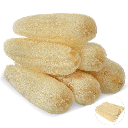 ZhouBoat 30 cm Natürliche Luffa-Schwämme, 6er-Pack, für Küche & Körperpeeling