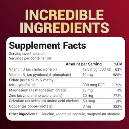 Dr. Berg Zink 30 mg mit Magnesium, Vitamin D3, Selen & Kupfer – Chelat-Zink für Immunsystem, Haut, Haare & Nägel – 60 Kapseln