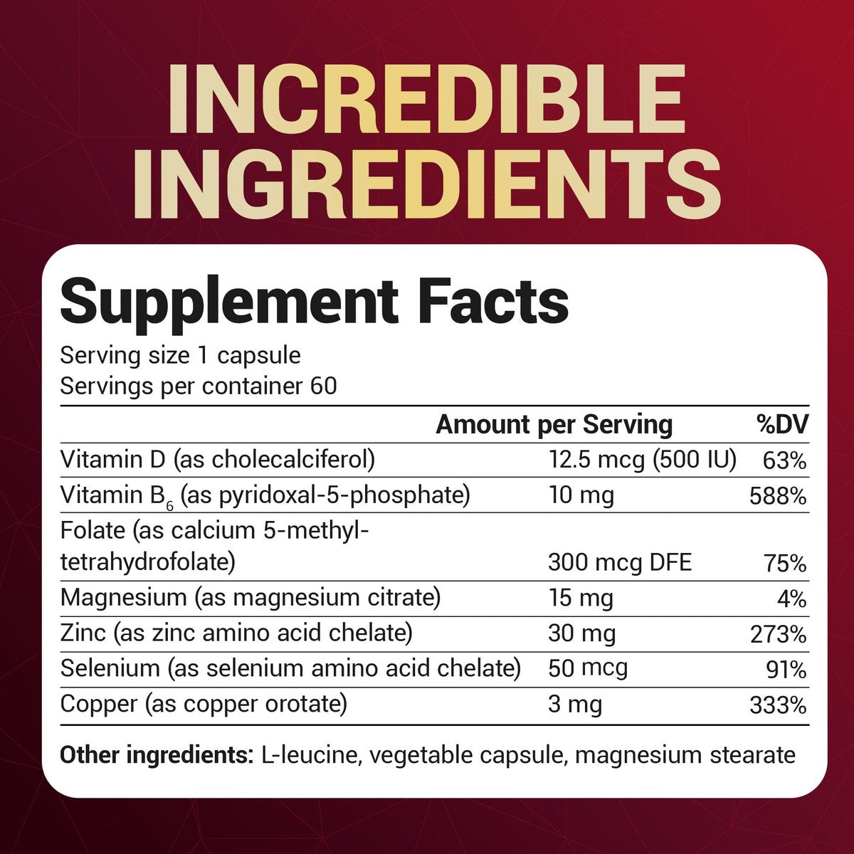 Dr. Berg Zink 30 mg mit Magnesium, Vitamin D3, Selen & Kupfer – Chelat-Zink für Immunsystem, Haut, Haare & Nägel – 60 Kapseln
