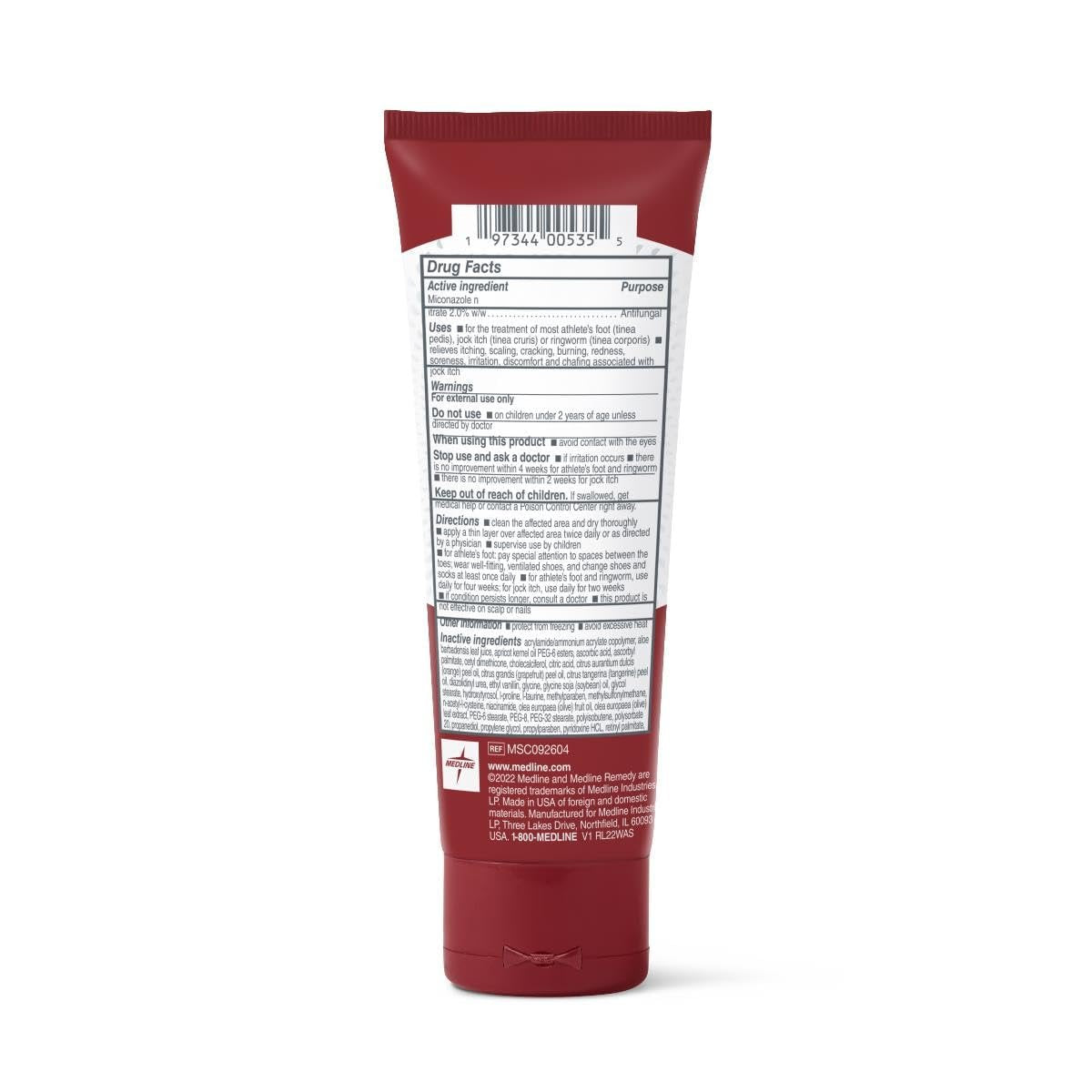 Medline Remedy Antimykotische Creme gegen Fußpilz, 118 ml
