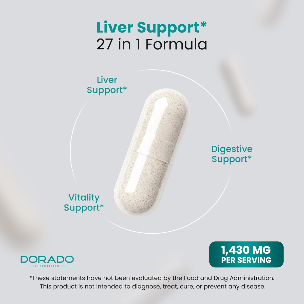 Leber-Reinigung Detox & Reparatur 27-in-1 Formel - Mariendistel, Löwenzahnwurzel, Kurkuma, Artischockenextrakt & mehr - Leber-Detox-Unterstützung - 3rd Party getestet, vegan & aus den USA (60 Kapseln)