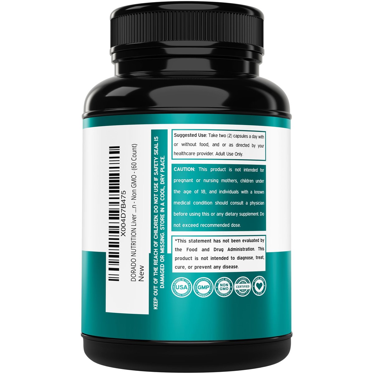 Leber-Reinigung Detox & Reparatur 27-in-1 Formel - Mariendistel, Löwenzahnwurzel, Kurkuma, Artischockenextrakt & mehr - Leber-Detox-Unterstützung - 3rd Party getestet, vegan & aus den USA (60 Kapseln)