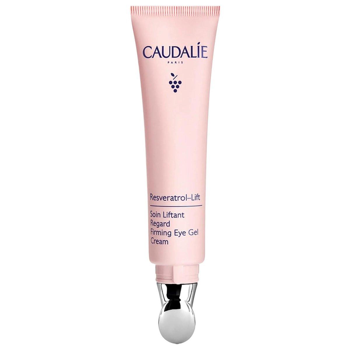 Caudalie Resveratrol-Lift Festigende und abschwellende Augen-Gel-Creme mit Peptiden, Hyaluronsäure und veganem Kollagen - 15 ml