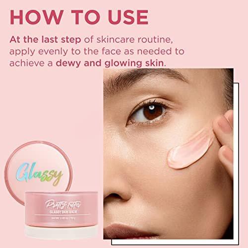TOUCH IN SOL Pretty Filter Glassy Skin Balm Primer 1,05 oz – Feuchtigkeitsspendender Primer mit Sheabutter und Rosenblütenwasser für natürlichen Glow