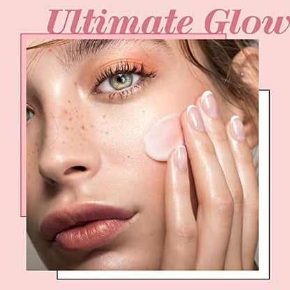TOUCH IN SOL Pretty Filter Glassy Skin Balm Primer 1,05 oz – Feuchtigkeitsspendender Primer mit Sheabutter und Rosenblütenwasser für natürlichen Glow