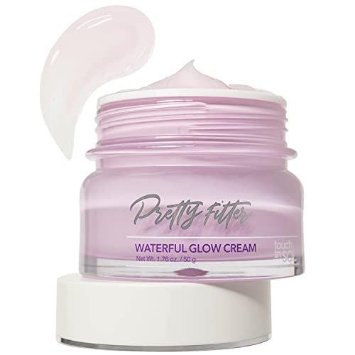 Touch in Sol Hydrating Face Moisturizer Gel Cream 1,76 oz – Leichte Tages- und Nachtcreme mit Hyaluronsäure und Kollagen – Pretty Filter Waterful Glow Cream