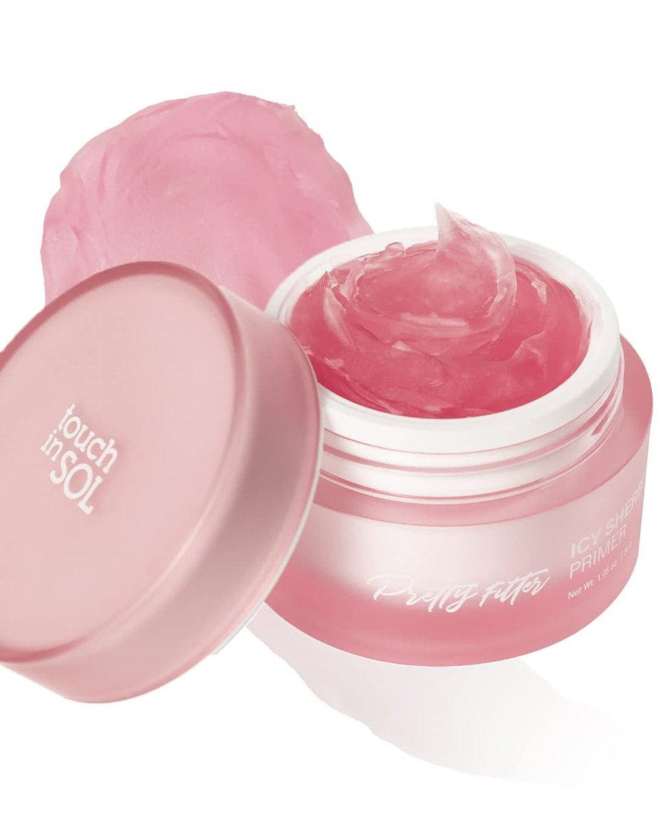 TOUCH IN SOL Icy Sherbet Primer 1,05 fl.oz. – Feuchtigkeitsspendender Primer für trockene oder ölige Haut – Seidiger Poren- und Fältchen-Minimierer – Silikon- und ölfreie Gel-Formel mit Kühleffekt