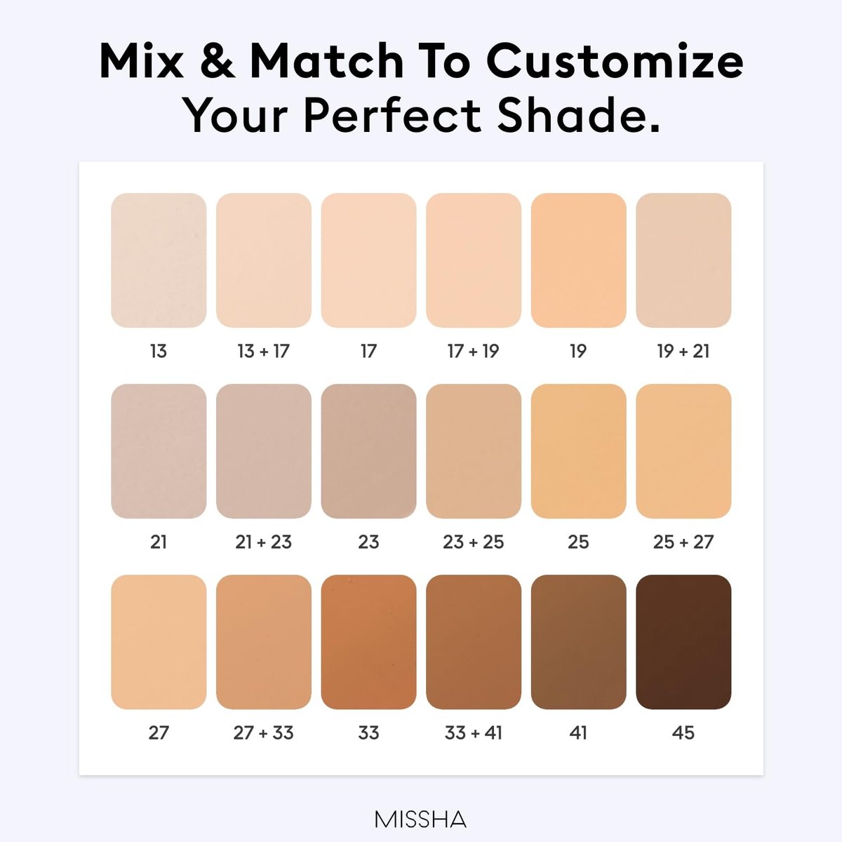 MISSHA M Perfect Cover Serum BB Cream No.21 Light Beige – Getönte Feuchtigkeitscreme mit kühlem Unterton, 35 ml