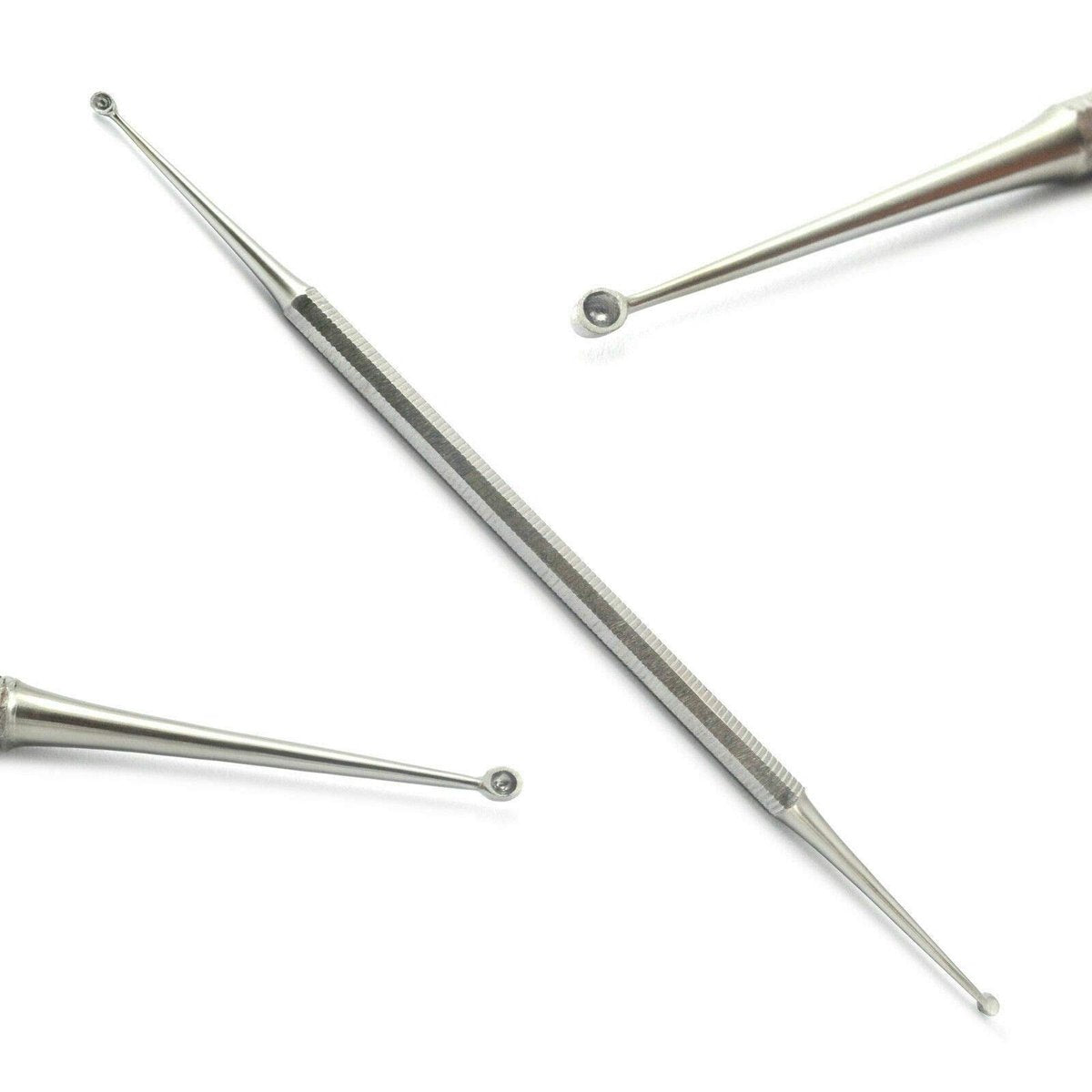 Professionelle Doppelendige Nagelkürette 1,5/2,5 mm – Instrument für eingewachsene Zehennägel, Chiropodie, Podologie