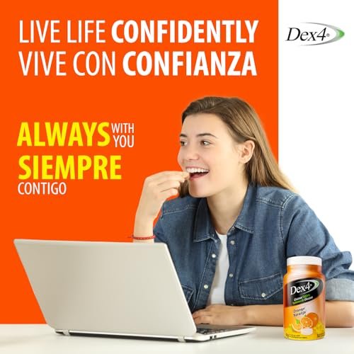 Dex4 Glukosetabletten Orange – 50 Tabletten à 4g Kohlenhydrate für schnelle Energie
