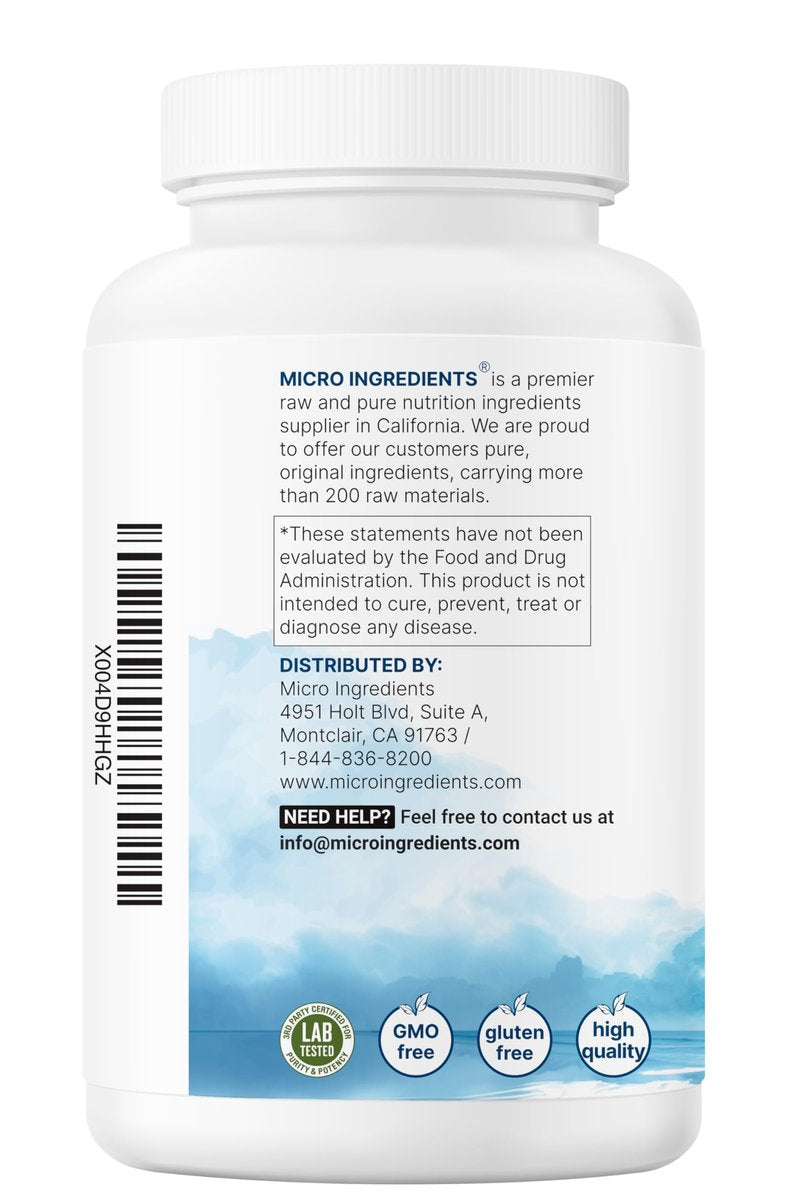 Magnesiumoxid 400 mg, 500 Kapseln | Elementare Form für maximale Konzentration | Unterstützt Ruhe, Muskel- und Nervengesundheit | Non-GMO