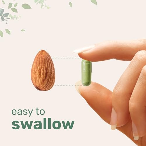 Micro Ingredients Moringa Oleifera – 300 Kapseln mit Supergreens-Mischung aus Weizengras, Gerstengras, Spirulina & Chlorella – Antioxidantien-Supplement für Energie & Immunsystem – Nicht-GVO