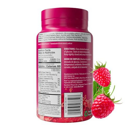 Dex4 Glukose-Tabletten, schnell wirkend, 4g pro Tablette, fettfrei, glutenfrei, Himbeere, 50 Stück