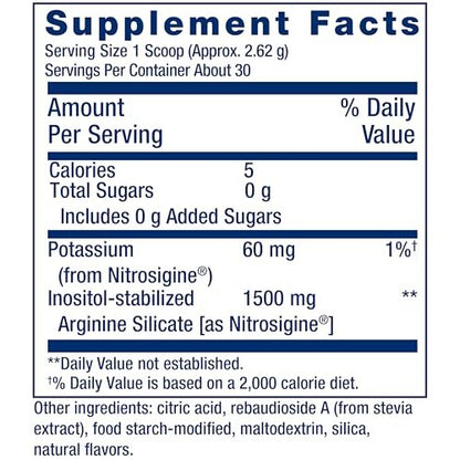 Life Extension NitroVasc™ Boost – Blutfluss-Supplement, Stickstoffmonoxid-Unterstützung, Herz-Kreislauf-Gesundheit, L-Arginin, glutenfrei, nicht-GVO, vegetarisch, 1 Messlöffel, 30 Portionen