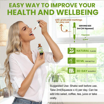 Totaria 16-in-1 Liposomales Rhodiola Rosea Präparat Tinktur 1000mg, Ultra-Stärke Rhodiola 10:1 Wurzelextrakt mit Ashwagandha, Rhodiola Flüssigtropfen für natürliche Entspannung, Stimmung, Energie, alkoholfrei