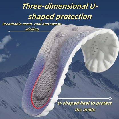 Cloud Soles 4D Einlegesohlen für Damen und Herren – Anti-Ermüdung, Stoßdämpfung, Fußschmerzen lindern (Grau, XL)