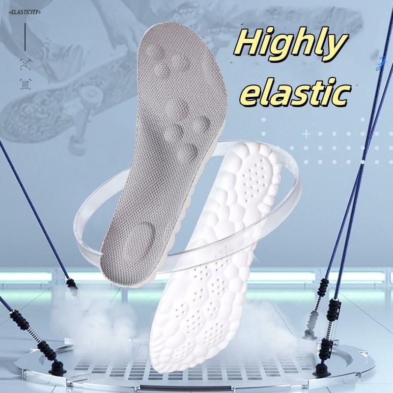 Cloud Soles 4D Einlegesohlen für Damen und Herren – Anti-Ermüdung, Stoßdämpfung, Fußschmerzen lindern (Grau, XL)