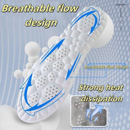 Einlegesohlen für Damen und Herren – Cloud Soles mit Memory Foam, Anti-Ermüdung, Stoßdämpfung, Fußschmerzlinderung (Grau, M)