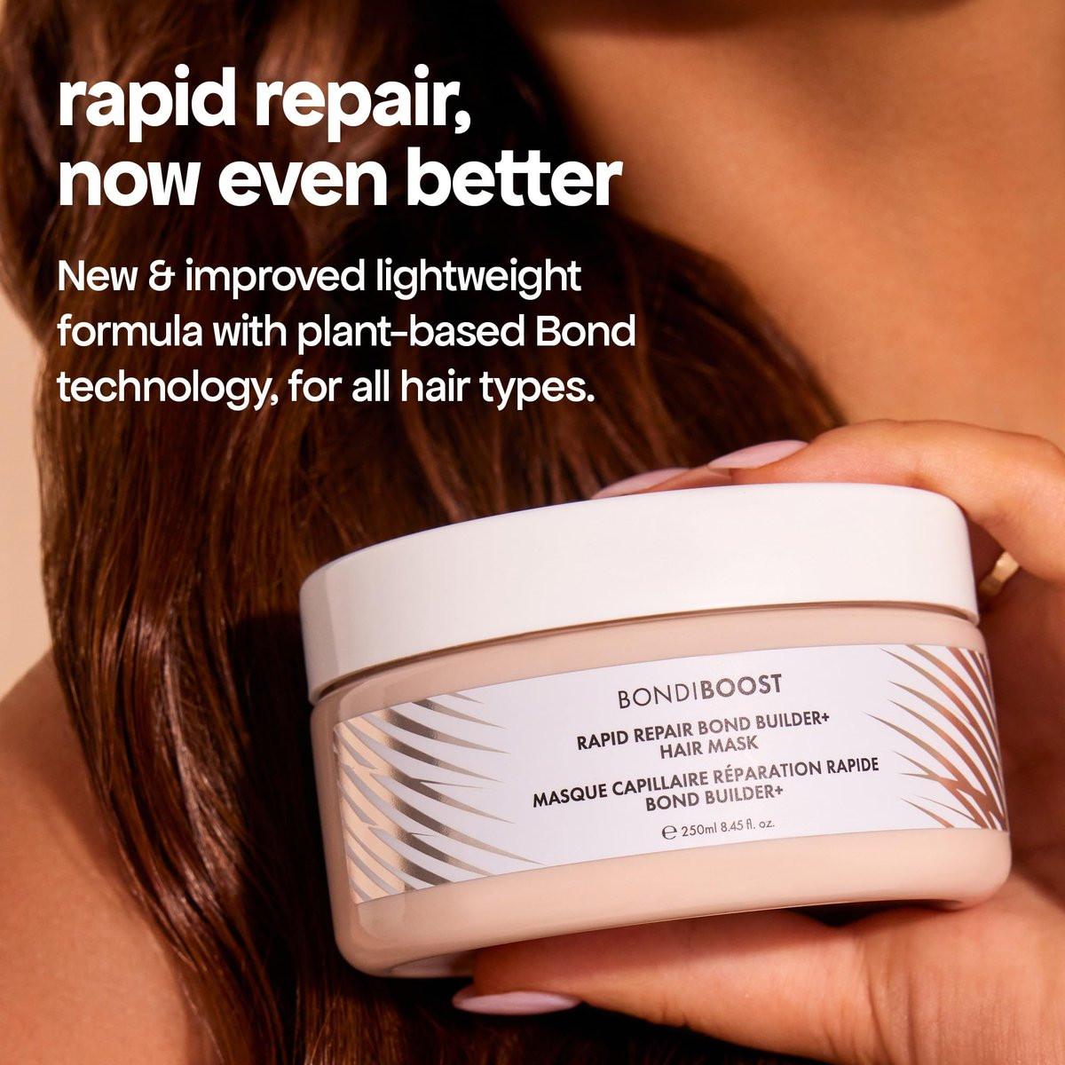 BONDIBOOST Rapid Repair Bond Builder + Haarmaske für geschädigtes Haar [8,45 fl oz] – Tiefenpflege, stärkt und verleiht Glanz