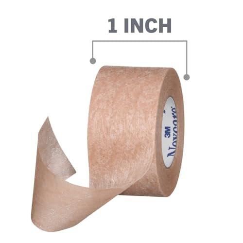 Nexcare Sanftes Papier-Pflasterband T781-2PK, Hautfarben, 1 Zoll x 10 Yards