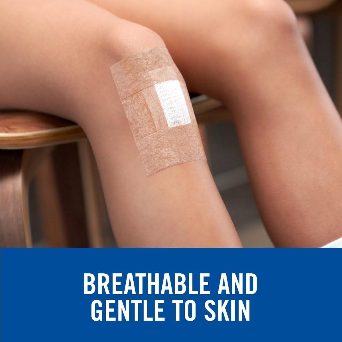 Nexcare Sanftes Papier-Pflasterband T781-2PK, Hautfarben, 1 Zoll x 10 Yards