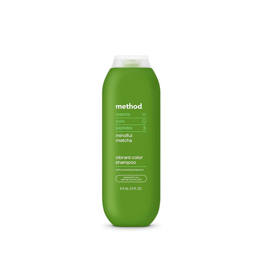 Method Color Protect Shampoo, Mindful Matcha – Sulfatfreies Shampoo für coloriertes Haar mit stärkenden Peptiden, 14 oz