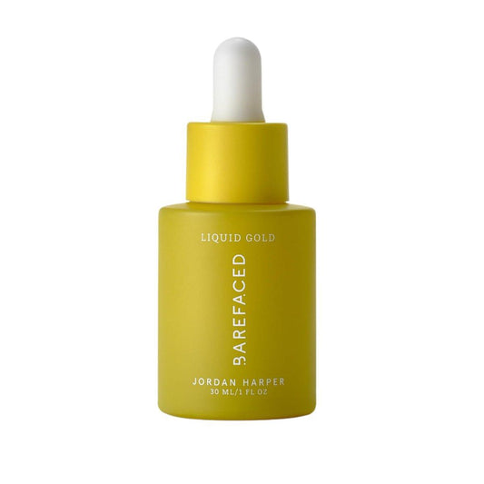 Barefaced Liquid Gold 30 ml – 15% Vitamin C Serum mit Hyaluronsäure & Vitamin E für Anti-Aging und Feuchtigkeit, Antioxidative Formel, reduziert dunkle Flecken, Akne & Falten