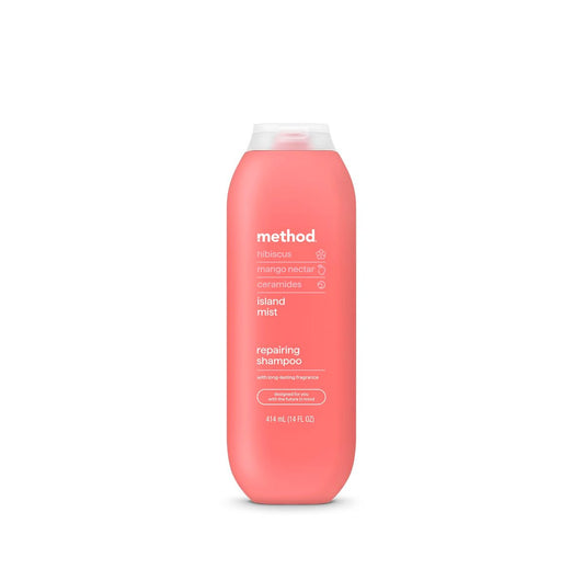 Method Repairing Shampoo, Island Mist – Nährende Haarpflege für geschädigtes Haar, sulfatfrei, farbsicher, 414 ml