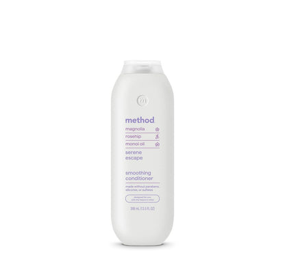 Method Smoothing Conditioner, Serene Escape – für lockiges Haar, pflegt und macht geschmeidig, sicher für coloriertes Haar - sulfatfrei und tierversuchsfrei, 13,5 oz