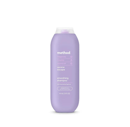 Method Smoothing Shampoo, Serene Escape – Anti-Frizz, Farbschutz, sulfatfrei, parabenfrei, silikonfrei, 14 oz