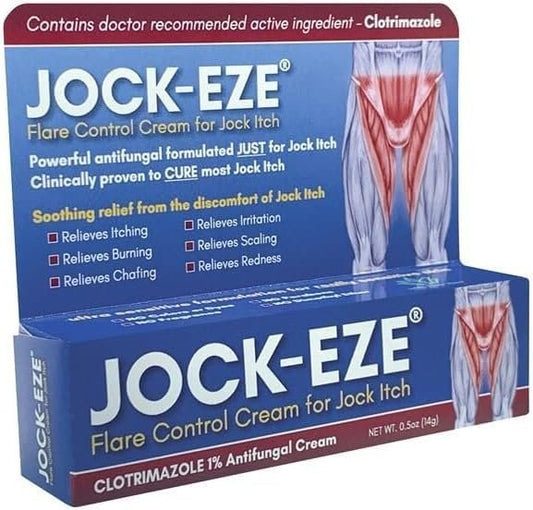 JOCKEZE Flare Control Creme (0.5 oz) – Gezielte Linderung bei Juckreiz im Leistenbereich