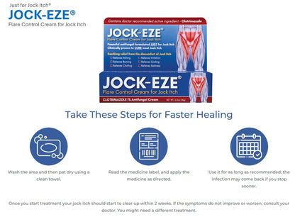 JOCKEZE Flare Control Creme (0.5 oz) – Gezielte Linderung bei Juckreiz im Leistenbereich
