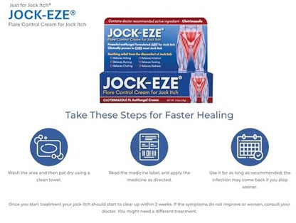 JOCKEZE Flare Control Creme (0.5 oz) – Gezielte Linderung bei Juckreiz im Leistenbereich