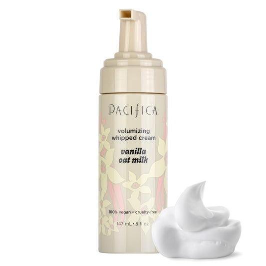 Pacifica Haar-Mousse - Vanille Hafermilch – Leichter Halt für weiches Volumen & Feuchtigkeit mit griffigem Halt, verführerischer Vanilleduft, vegan & tierversuchsfrei, 148 ml