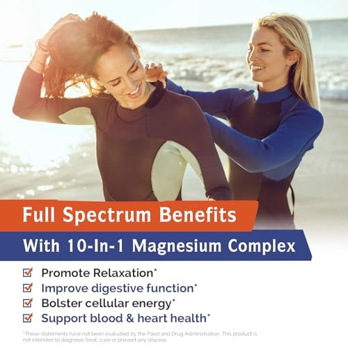 Innate Vitality 10-in-1 Magnesium Komplex 960 mg, 420 mg elementares Magnesium pro Portion, mit Magnesiumglycinat, Citrat, Malat und mehr, für Schlaf, Verdauung, Energie, 90 vegane Kapseln