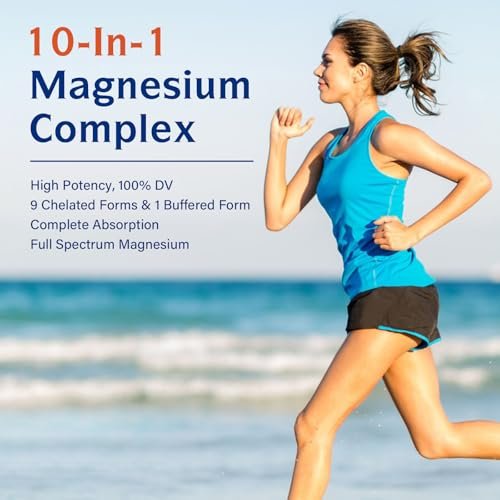 Innate Vitality 10-in-1 Magnesium Komplex 960 mg, 420 mg elementares Magnesium pro Portion, mit Magnesiumglycinat, Citrat, Malat und mehr, für Schlaf, Verdauung, Energie, 90 vegane Kapseln