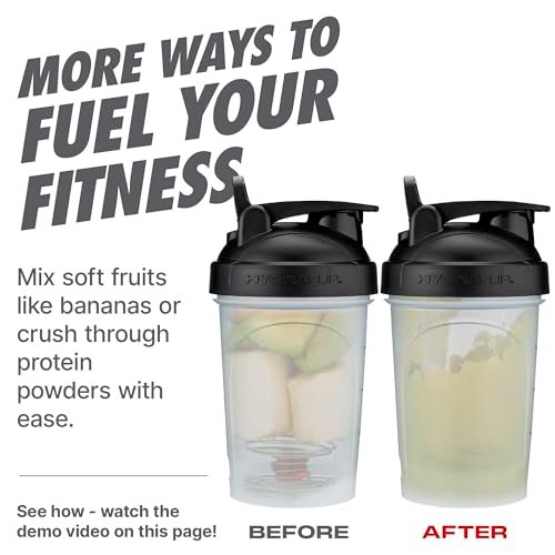 Hydra Cup 2er-Pack 20oz Shaker Flaschen | Protein-Shaker mit Schneeball, auslaufsicher, Tragegriff | BPA-freier Mixer für Proteinpulver & Nahrungsergänzungsmittel