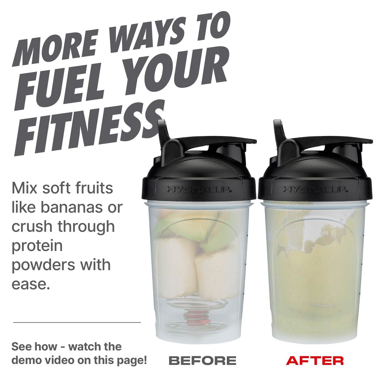 Hydra Cup 2er-Pack 20oz Shaker Flaschen | Protein-Shaker mit Schneeball, auslaufsicher, Tragegriff | BPA-freier Mixer für Proteinpulver & Nahrungsergänzungsmittel