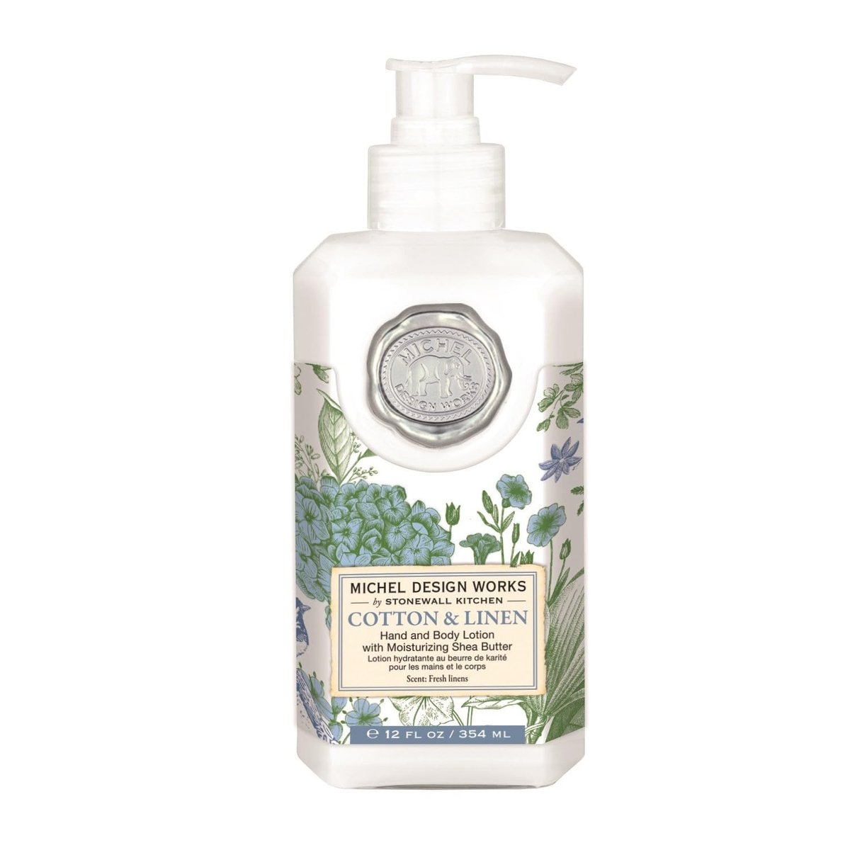 Michel Design Works Hand & Body Lotion, Baumwolle & Leinen (856417) – 355 ml