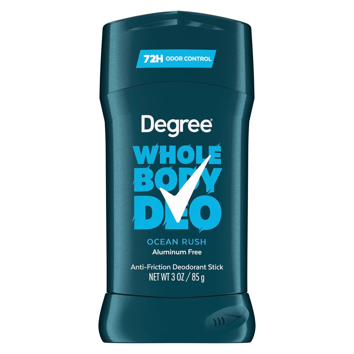 Degree Men Whole Body Deodorant Stick Ocean Rush – Aluminiumfreier Deodorant-Stick mit 72h Geruchsschutz, 85 g