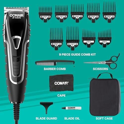 Conair Barber Haarschneider - Haartrimmer - 16-teiliges Haarschneide-Set