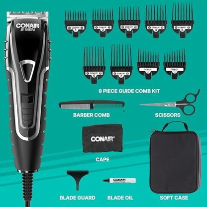 Conair Barber Haarschneider - Haartrimmer - 16-teiliges Haarschneide-Set