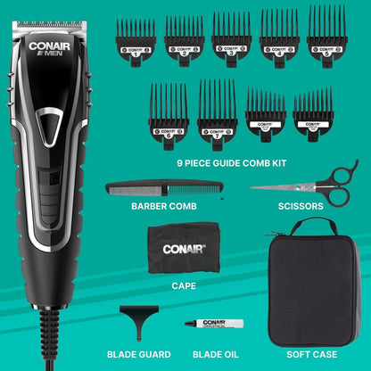 Conair Barber Haarschneider - Haartrimmer - 16-teiliges Haarschneide-Set