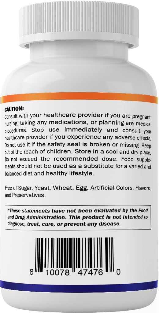 Vitamatic Lithium Orotat 20mg – 90 Kapseln, pflanzliche Kapseln, nicht genetisch verändert, glutenfrei