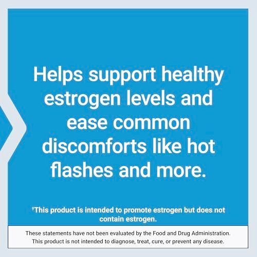 Life Extension Estrogen Balance Elite – Menopause Unterstützung, Hormonbalance, Hitzewallungen, Nachtschweiß, Trockenheit im Intimbereich, Glutenfrei, Non-GMO, Vegetarisch, 60 Tabletten