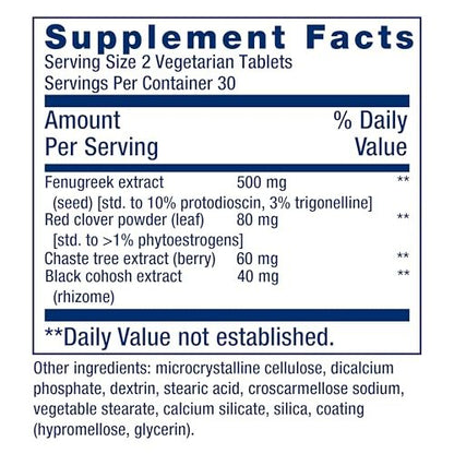 Life Extension Estrogen Balance Elite – Menopause Unterstützung, Hormonbalance, Hitzewallungen, Nachtschweiß, Trockenheit im Intimbereich, Glutenfrei, Non-GMO, Vegetarisch, 60 Tabletten