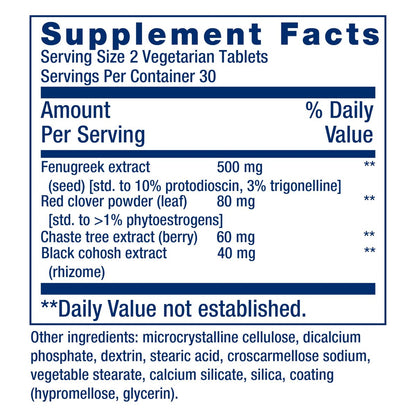 Life Extension Estrogen Balance Elite – Menopause Unterstützung, Hormonbalance, Hitzewallungen, Nachtschweiß, Trockenheit im Intimbereich, Glutenfrei, Non-GMO, Vegetarisch, 60 Tabletten