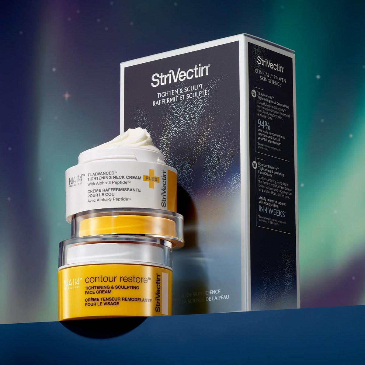StriVectin TL Advanced Holiday Duo: Straffen und Formen Set – Haut straffen und aufhellen mit Peptiden und Hyaluronsäure