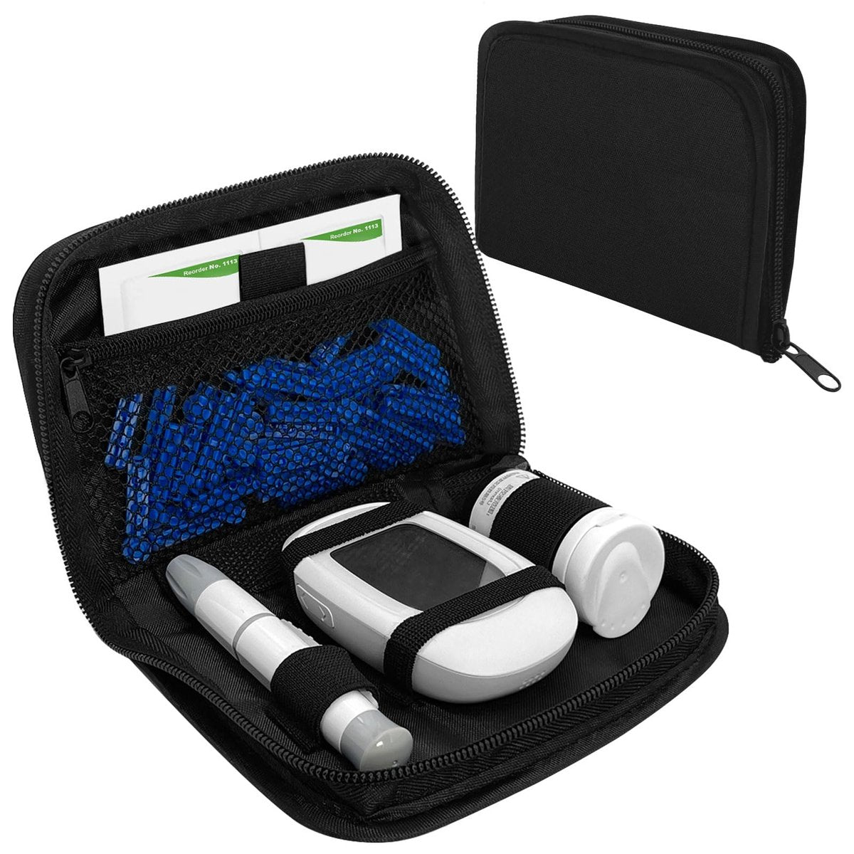 ICIMBI Diabetes Aufbewahrungstasche – Diabetiker-Organizer Tragetasche Kit, Blutzuckermessgerät Etui, Tragbares Diabetes-Testkit